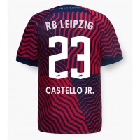 Camisa de time de futebol RB Leipzig Castello Lukeba #23 Replicas 2º Equipamento 2023-24 Manga Curta